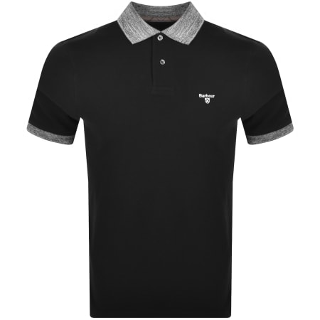 Barbour black polo shirt sales